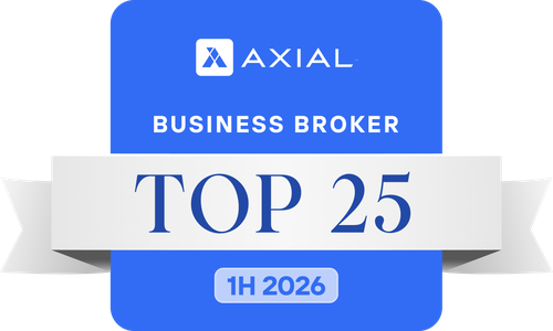 Axial Top 25 Business Broker, 1H 2026 badge